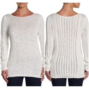 Rachel Zoe Karla Open Knit Sweater Ivory